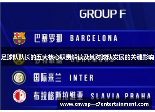 足球队队长的五大核心职责解读及其对球队发展的关键影响